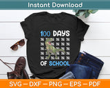 100 Days Of School Funny Back To School Dinosaur Svg Digital Cutting File