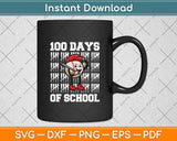 100 Days of School 100th Day Baseball Teacher Kids Svg Digital Cutting File