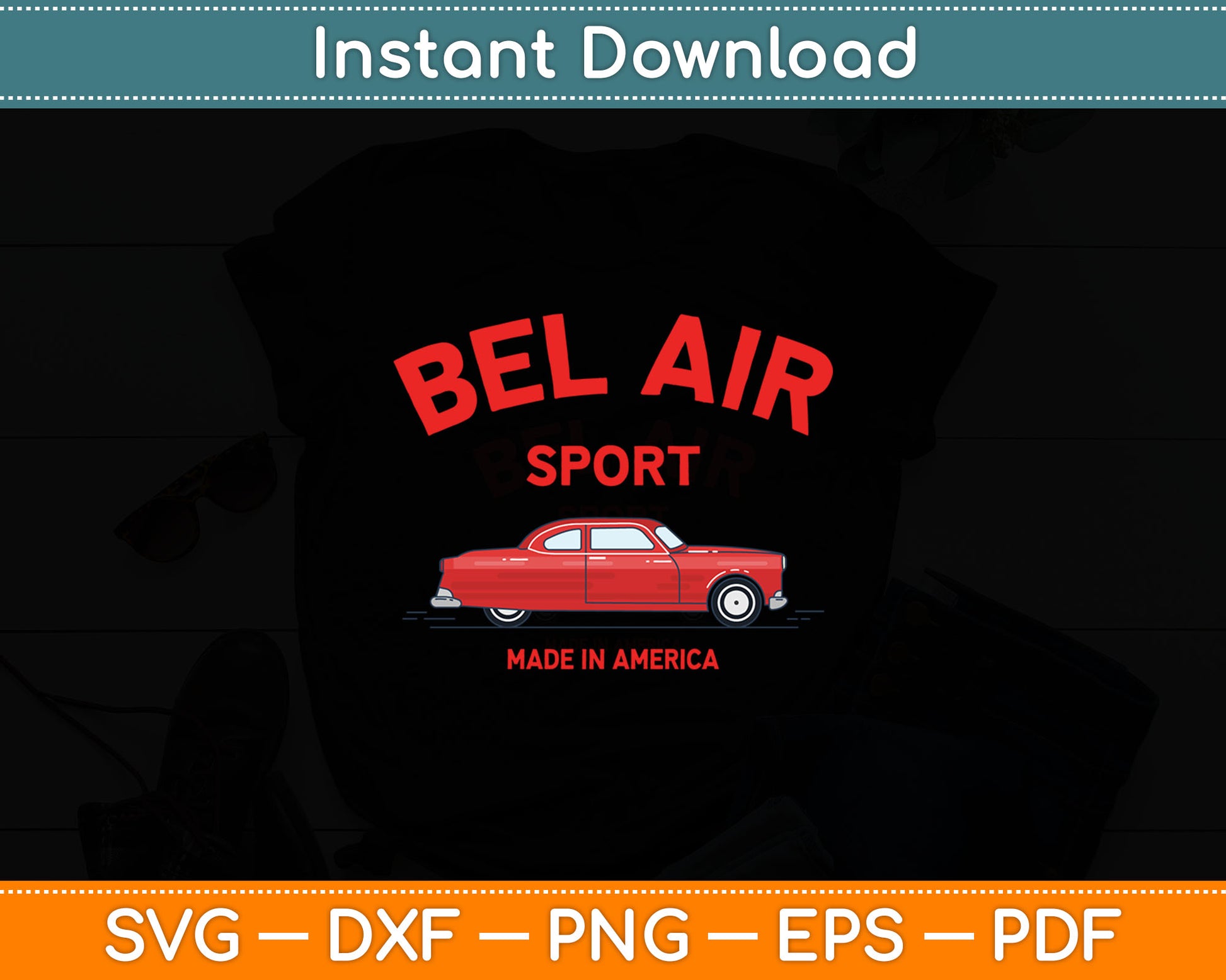 1955 55 Chevys Bel Air Sport Classic Vintage Muscle Car Svg Digital Cutting File