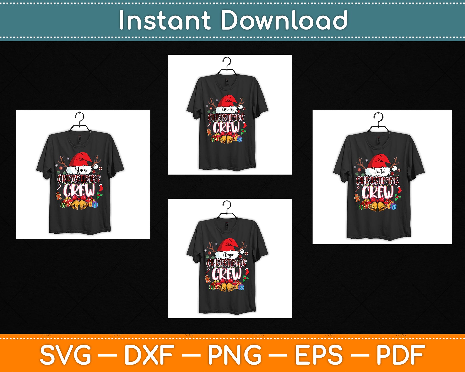Christmas Crew SVG Digital Cutting File