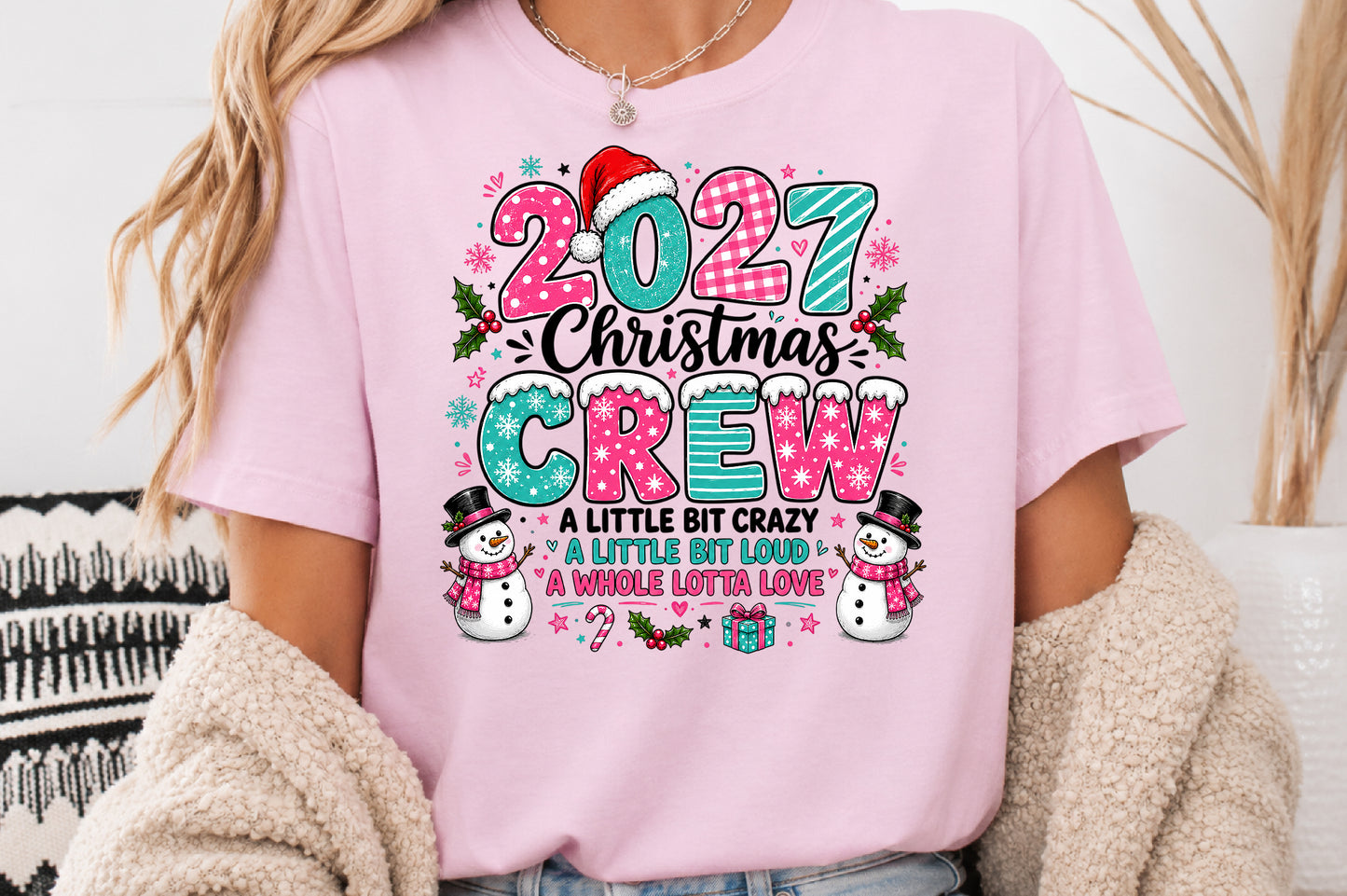 2027 Christmas Crew New Year PNG Sublimation Design