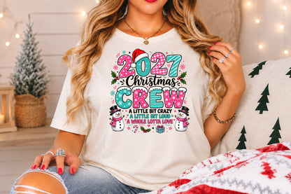 2027 Christmas Crew New Year PNG Sublimation Design