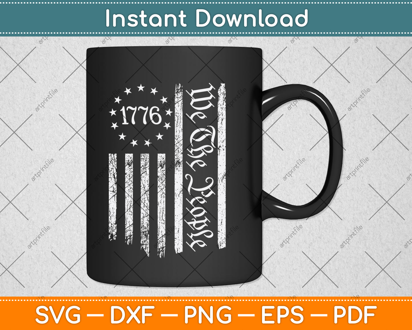 American Flag Patriotic 4th of July 250th Anniversary SVG Digital Cutting File