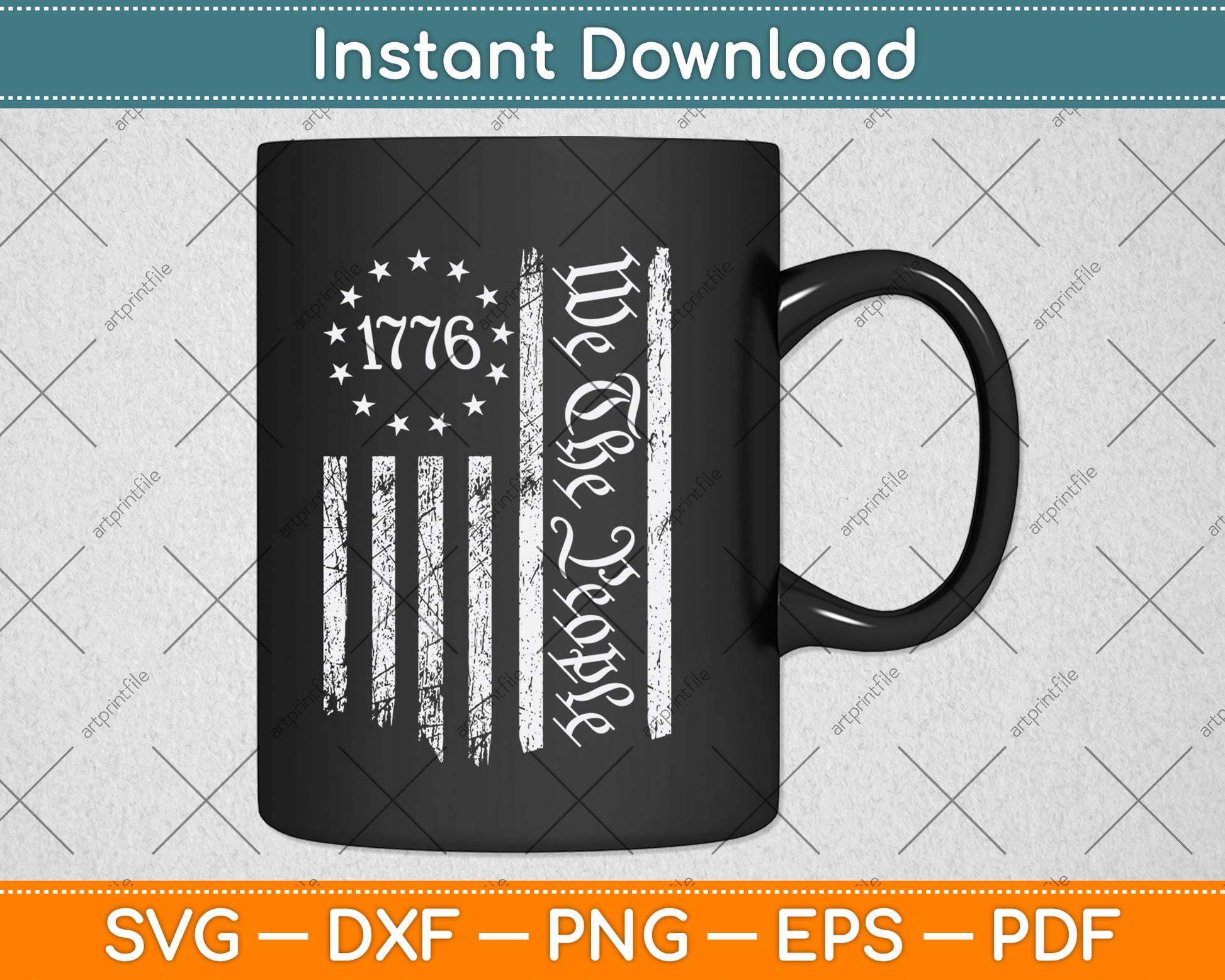 American Flag Patriotic 4th of July 250th Anniversary SVG Digital Cutting File