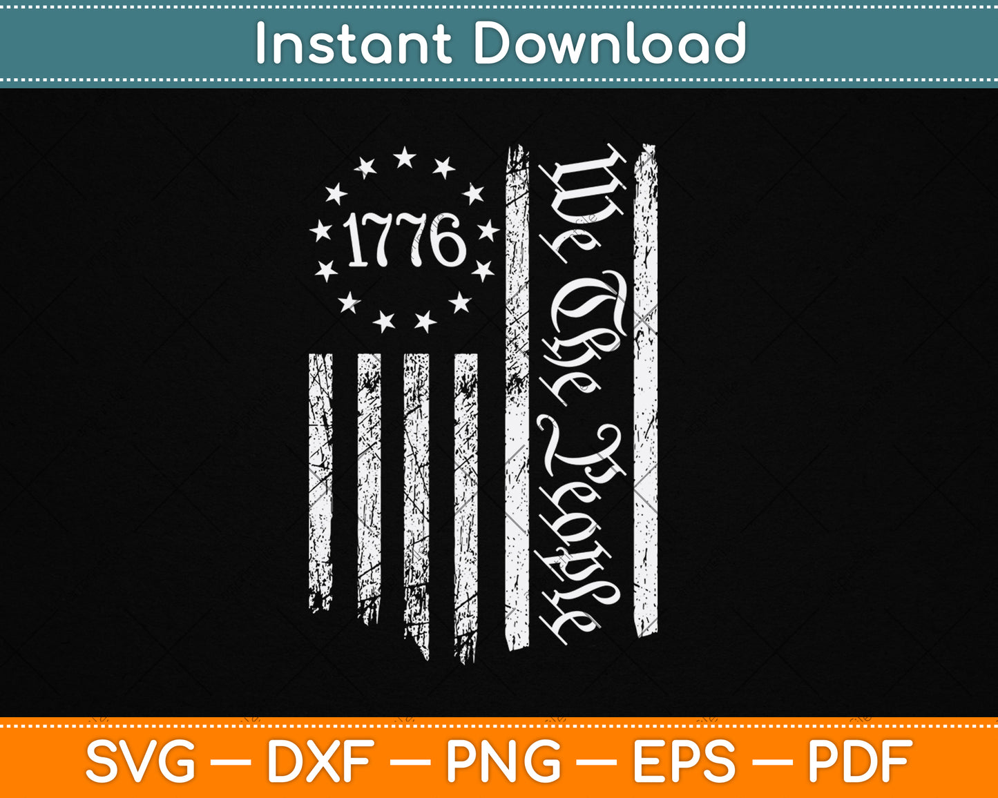 American Flag Patriotic 4th of July 250th Anniversary SVG Digital Cutting File