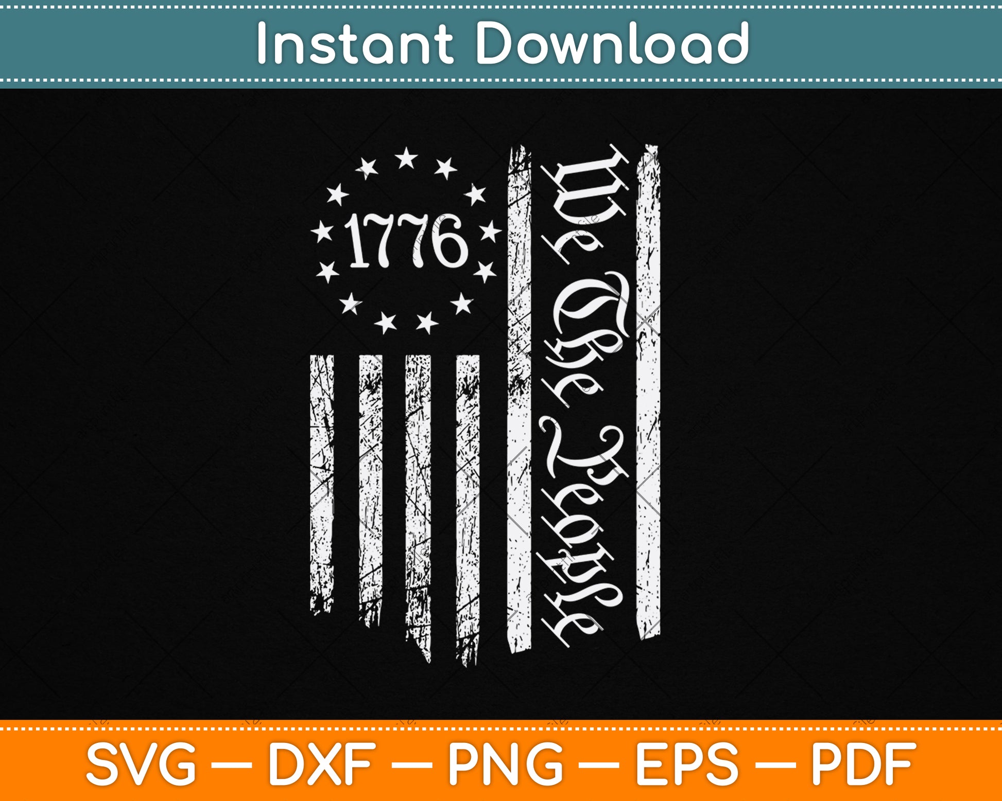 American Flag Patriotic 4th of July 250th Anniversary SVG Digital Cutting File