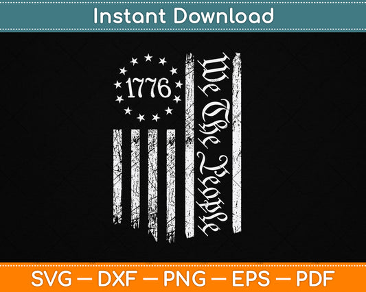 American Flag Patriotic 4th of July 250th Anniversary SVG Digital Cutting File