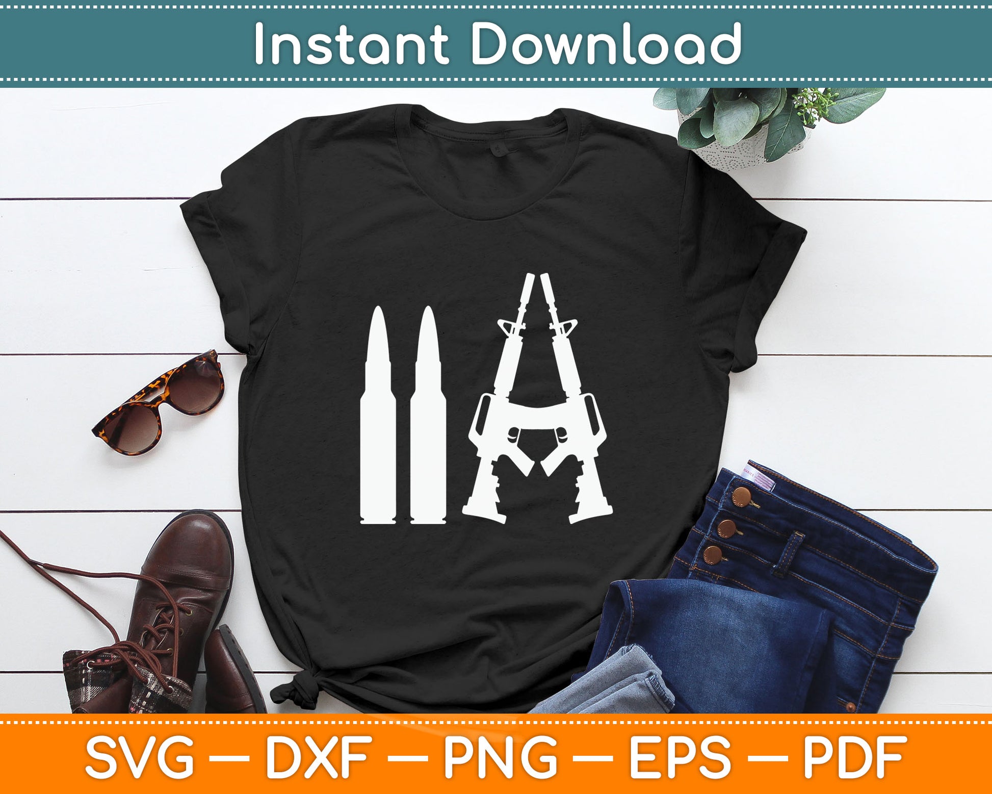 2A Second Amendment Lost My Guns in a Boating Accident Svg Digital Cutting File