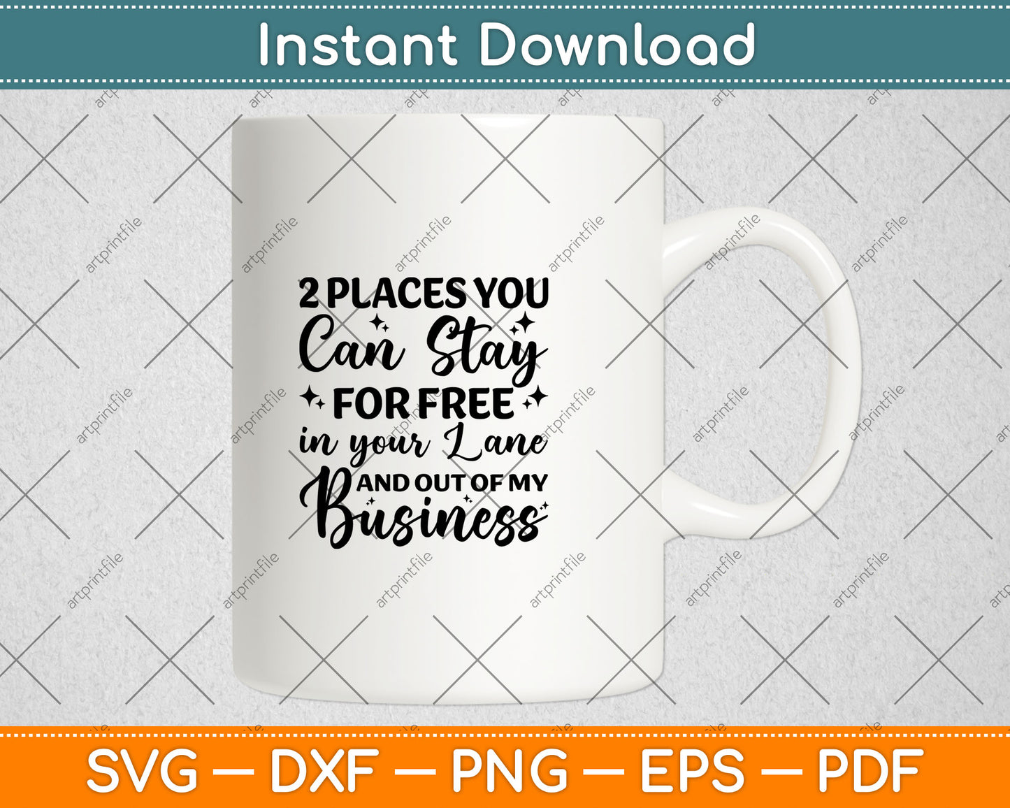 Two Places You Can Stay For Free In Your Lane And Business Svg Digital Cutting File