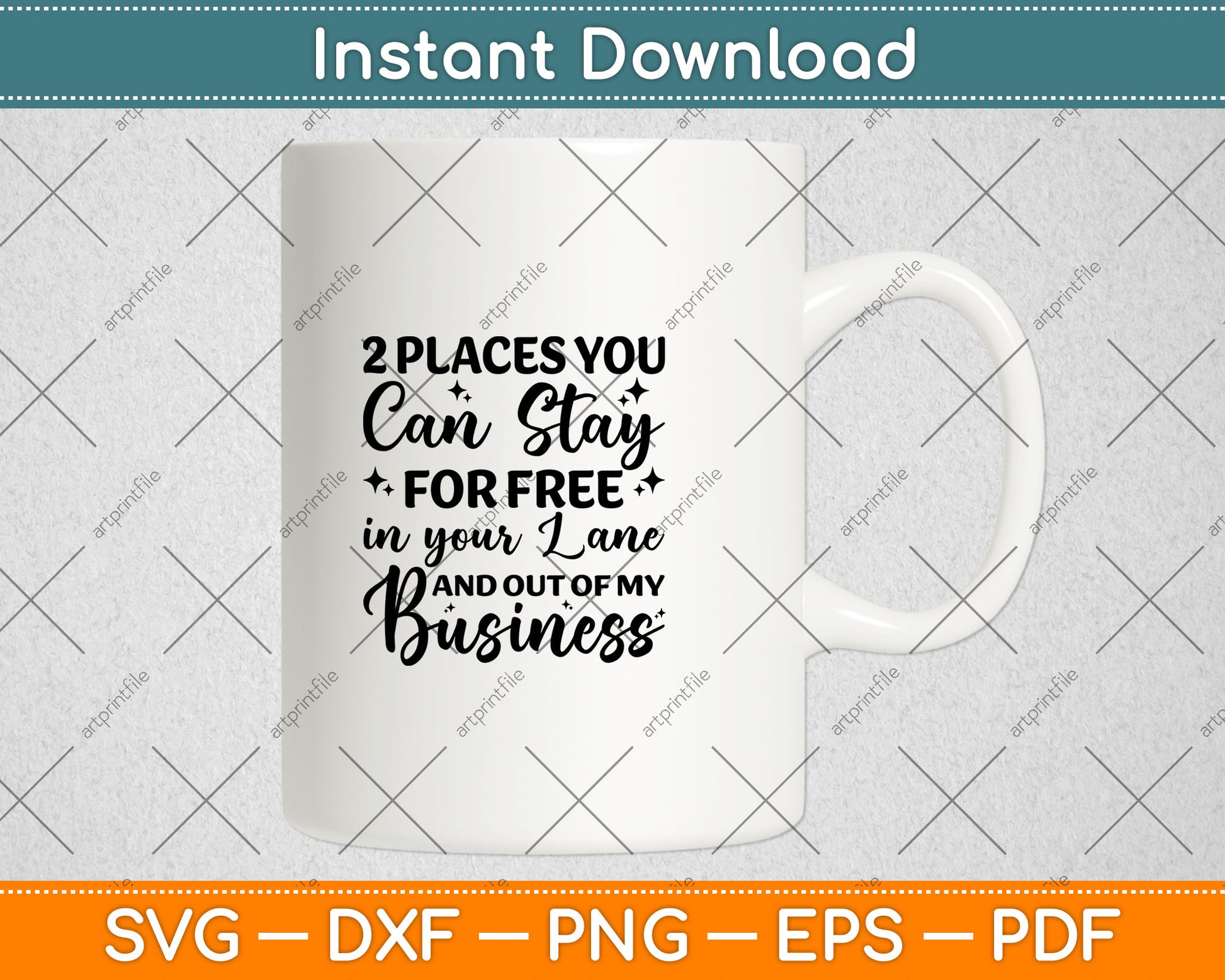 Two Places You Can Stay For Free In Your Lane And Business Svg Digital Cutting File