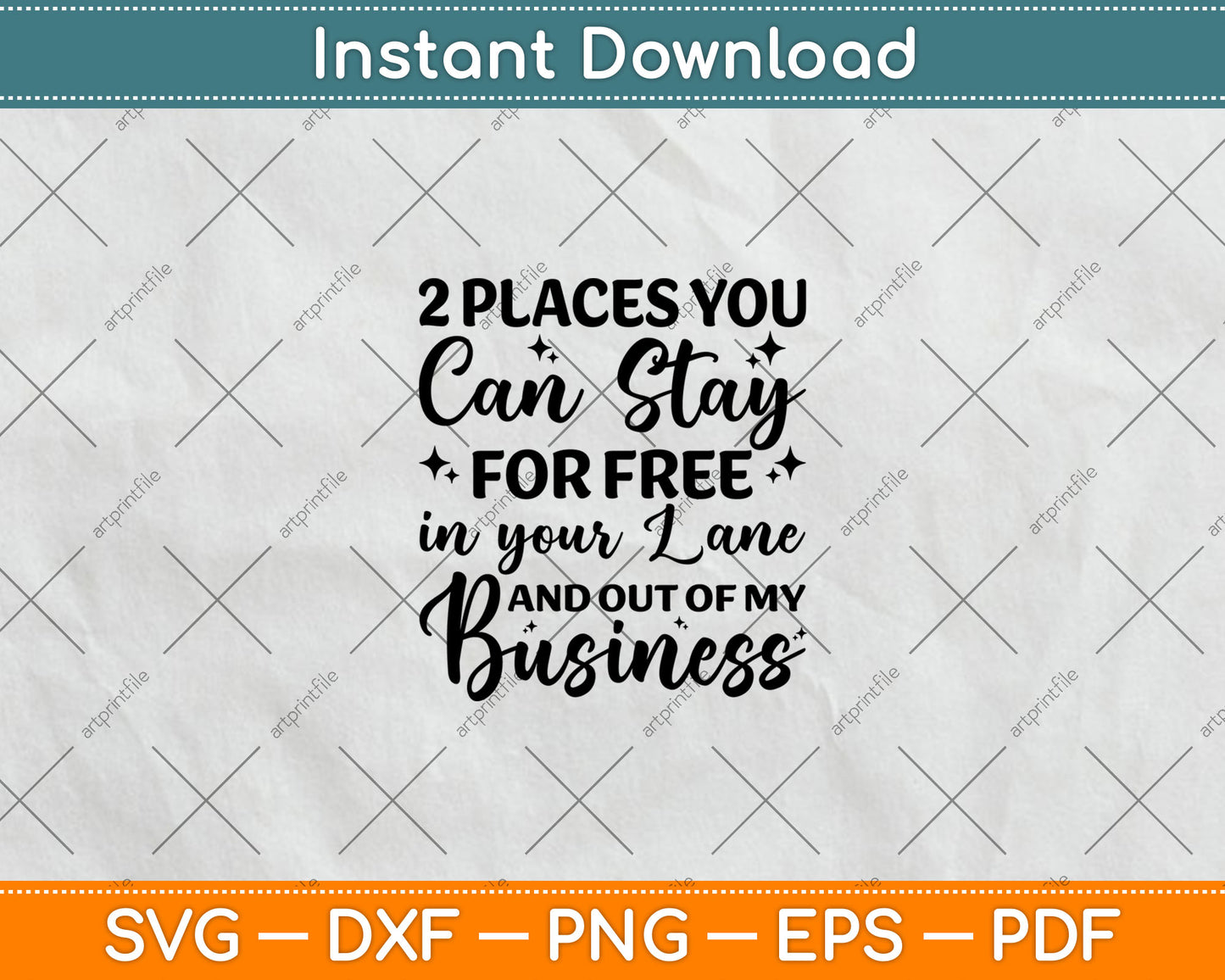 Two Places You Can Stay For Free In Your Lane And Business Svg Digital Cutting File
