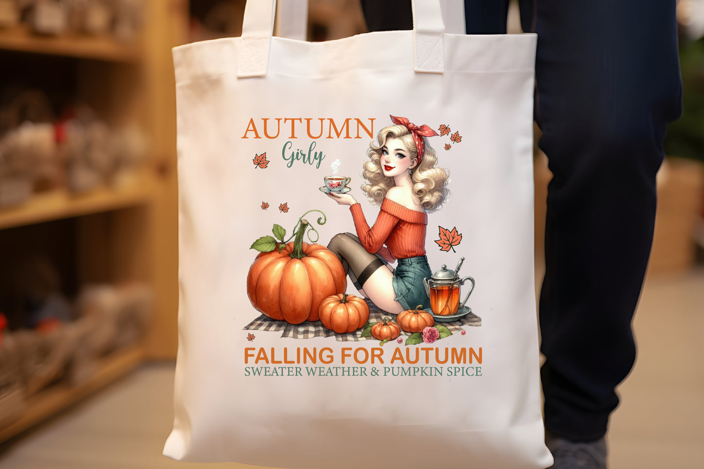 8 Retro Fall PNG Sublimation Bundle Vintage Autumn Pumpkin Girls