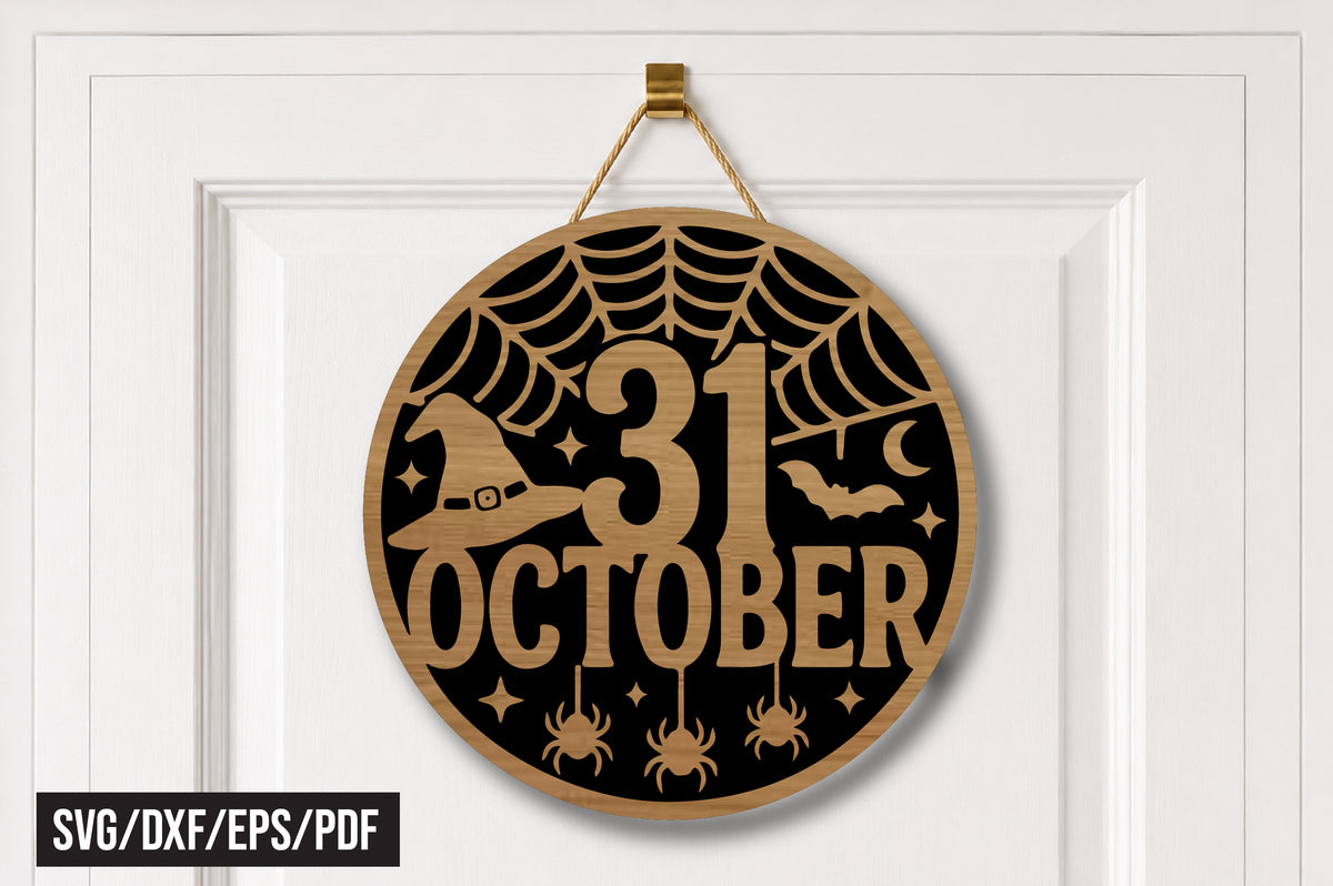 Halloween Door Hanger SVG Bundle