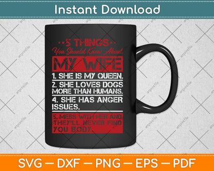 5 Things You Should Know About My Wife Husband Svg Digital Cutting File