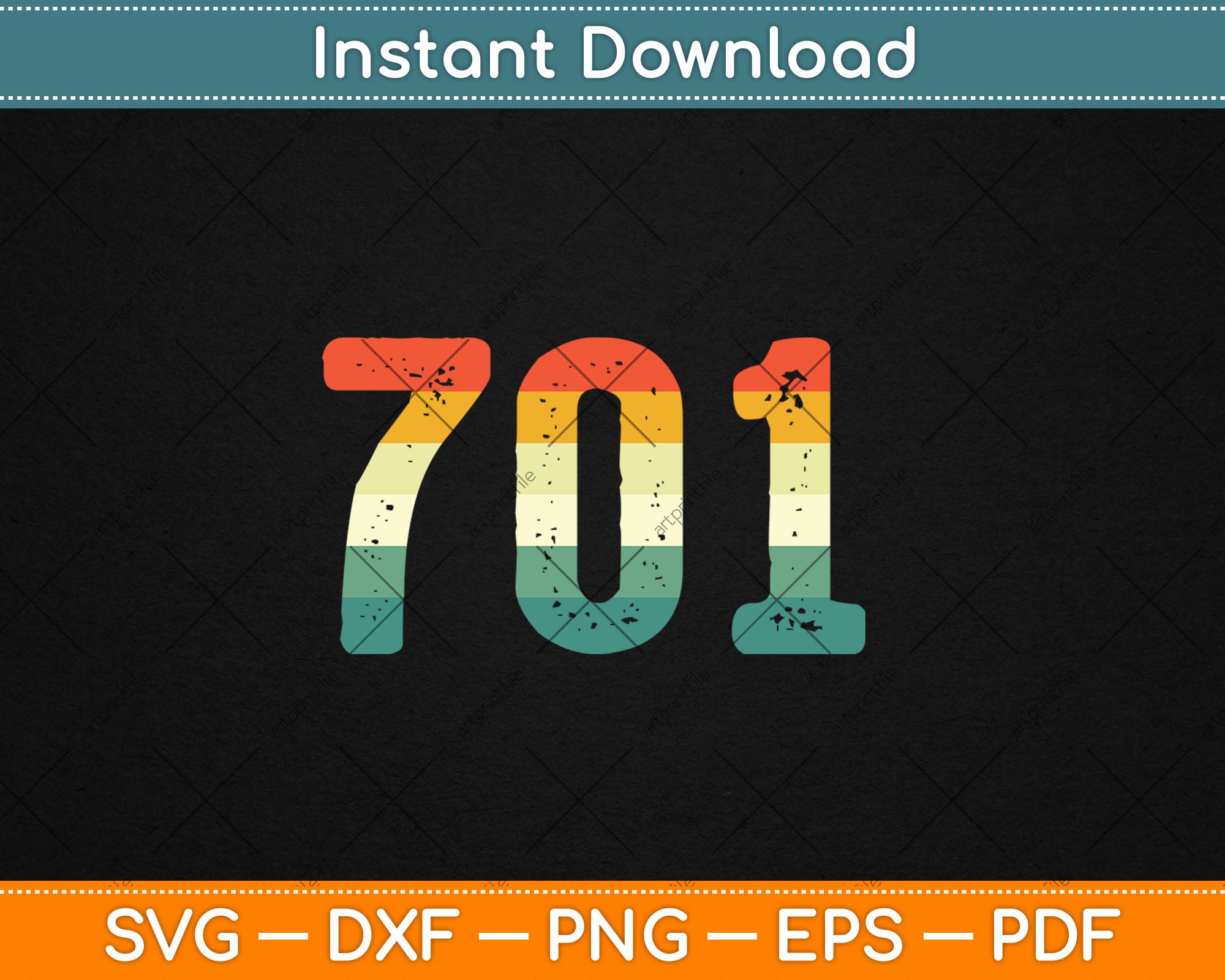 701 Area Code North Dakota Mobile Telephone Svg Digital Cutting File ...