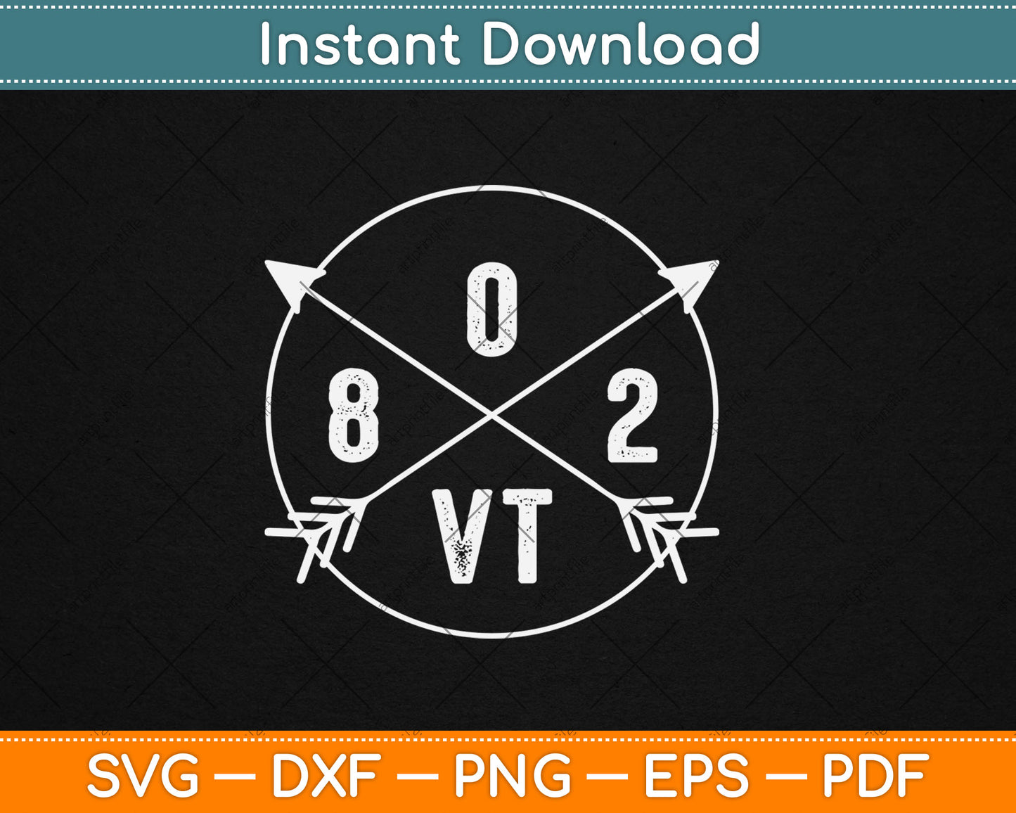 802 State Pride Souvenir Gift Arrow Svg Digital Cutting File