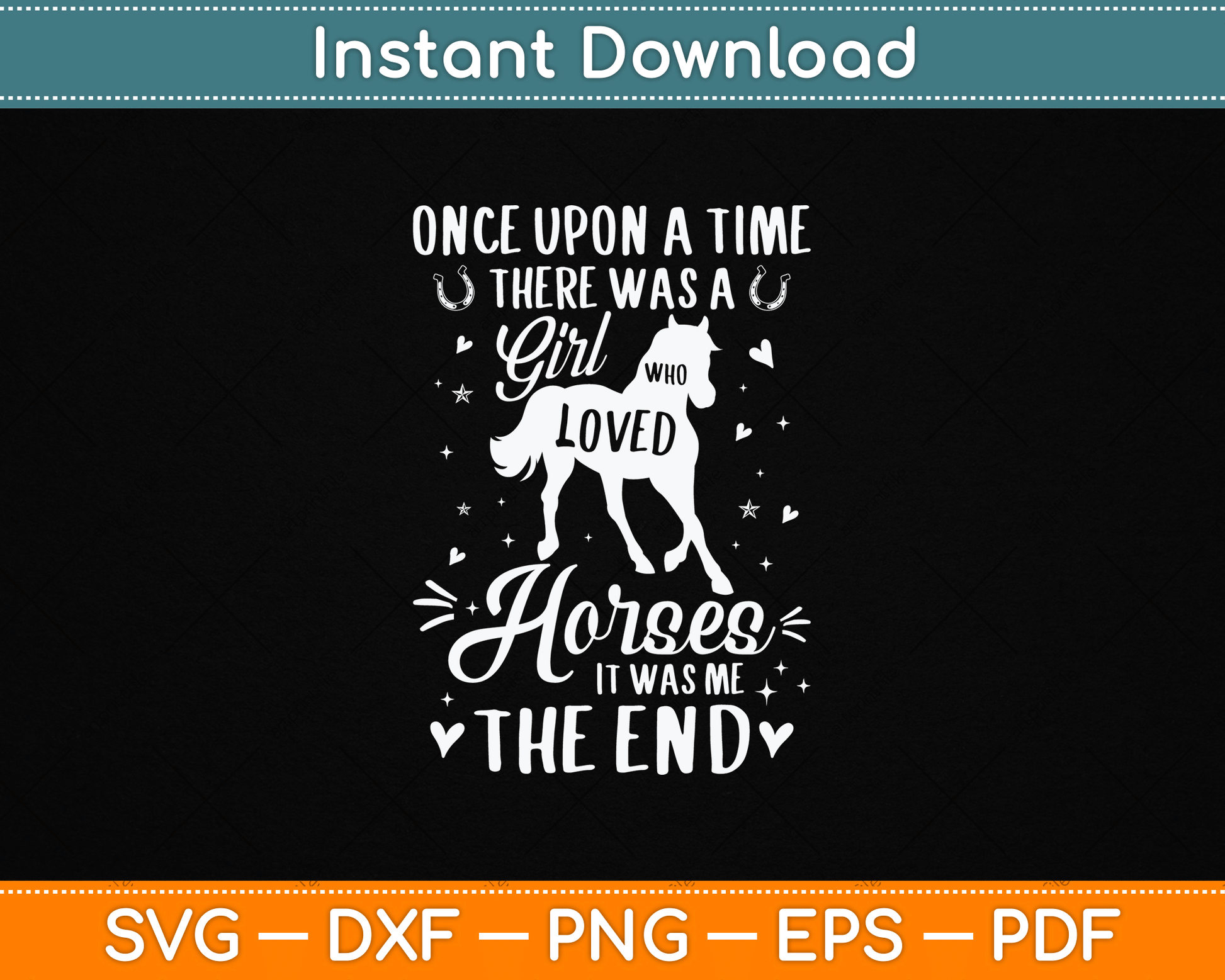 A Girl Who Loved Horses - Horse Lover Equestrian Horse Rider Svg