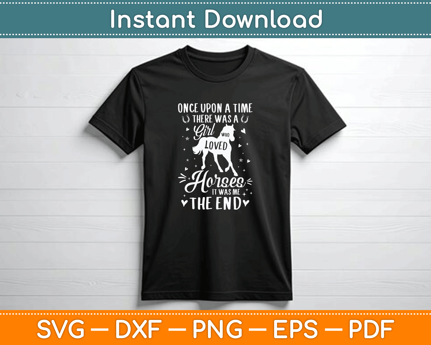 A Girl Who Loved Horses - Horse Lover Equestrian Horse Rider T-shirt Design