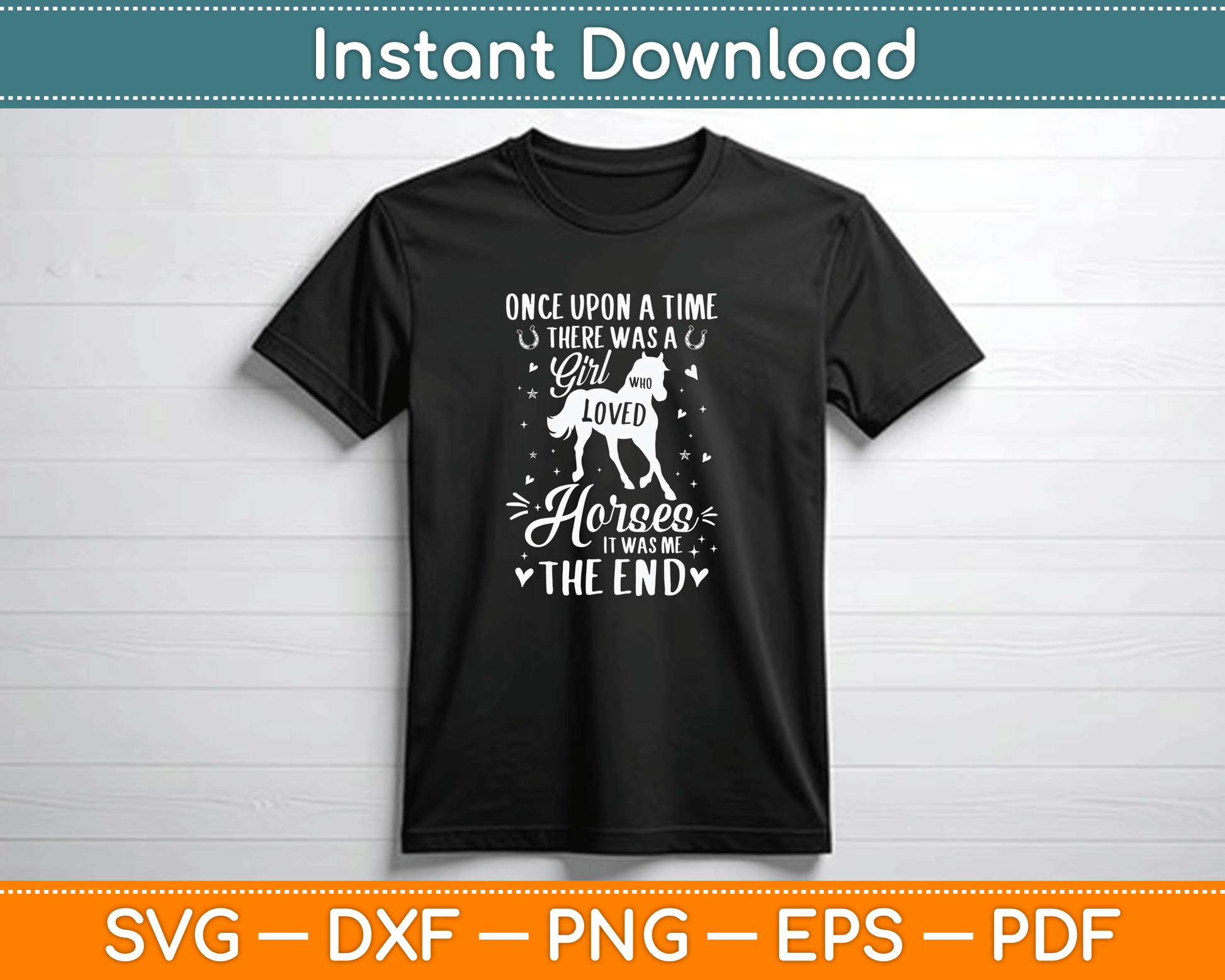 A Girl Who Loved Horses - Horse Lover Equestrian Horse Rider T-shirt Design