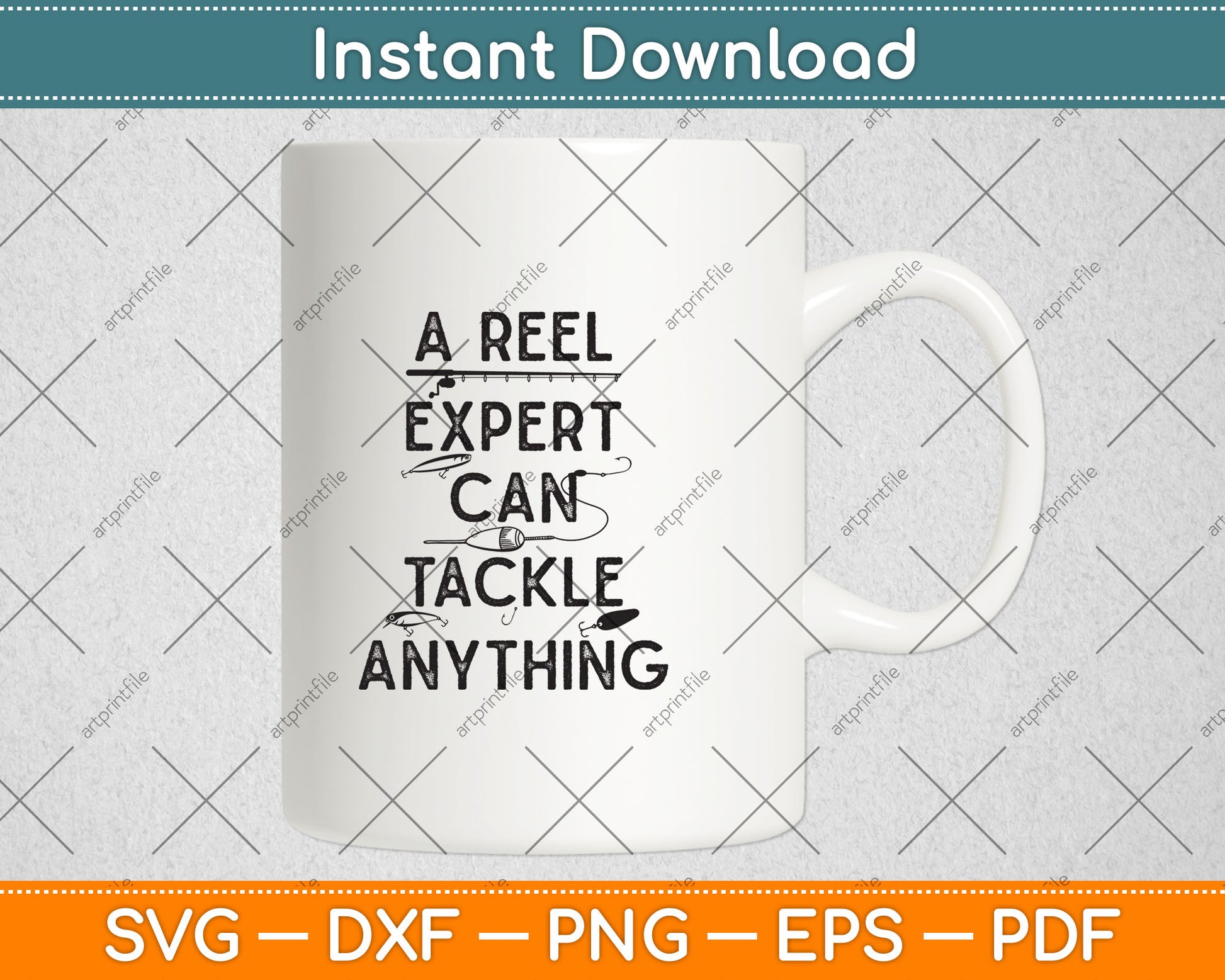 A Reel Expert Can Tackle Anything Funny Fishing Svg Digital Cutting File