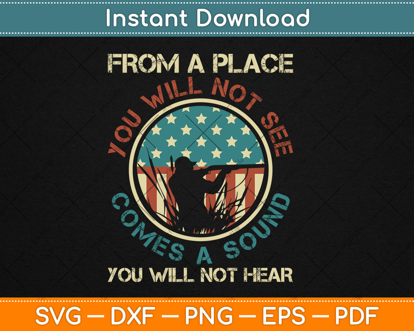 A Sound You Will Not Hear Marksmanship Long Range Shooting Svg Digital Cutting File
