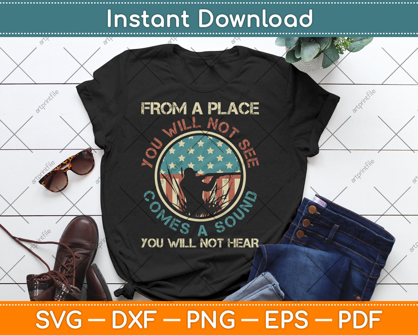 A Sound You Will Not Hear Marksmanship Long Range Shooting Svg Digital Cutting File