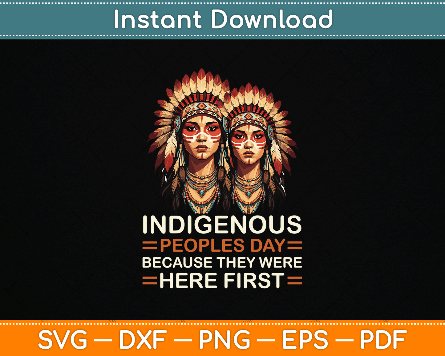 Aboriginal Indians Indigenous People Native American Day SVG Digital Cutting File