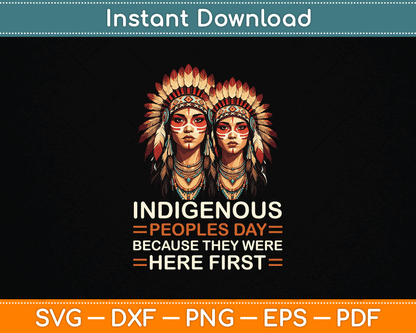 Aboriginal Indians Indigenous People Native American Day SVG Digital Cutting File