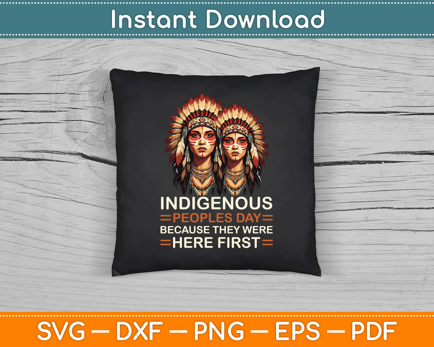 Aboriginal Indians Indigenous People Native American Day SVG Digital Cutting File