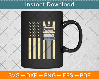 Air Traffic Controller American Flag Svg Digital Cutting File