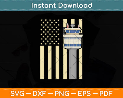 Air Traffic Controller American Flag Svg Digital Cutting File