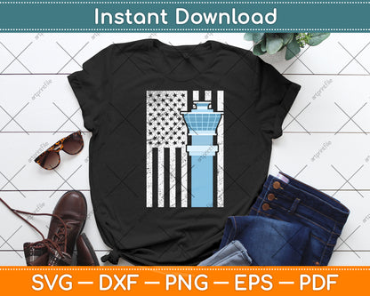 Air Traffic Controller American Flag Svg Digital Cutting File