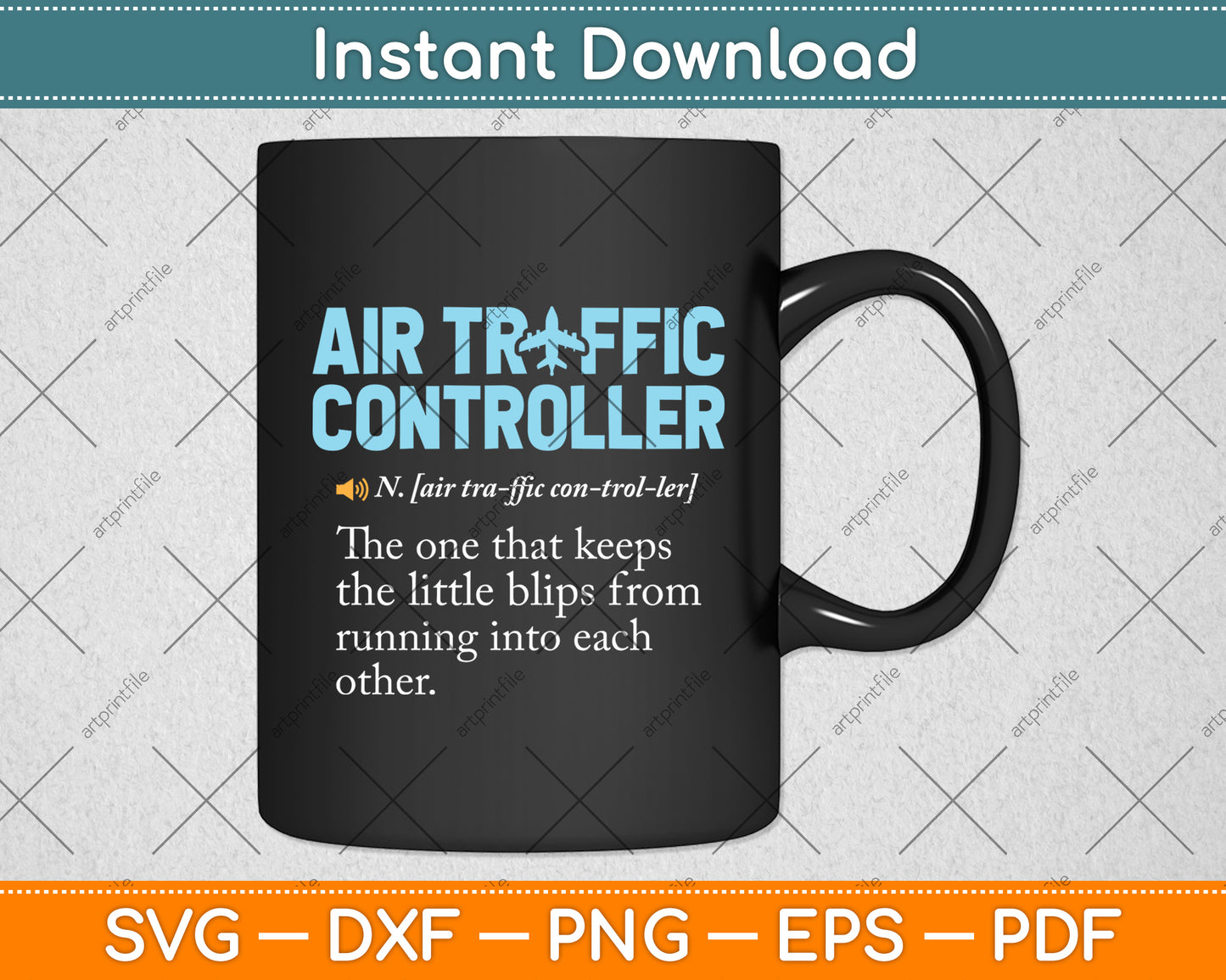 Air Traffic Controller Definition Svg Digital Cutting File