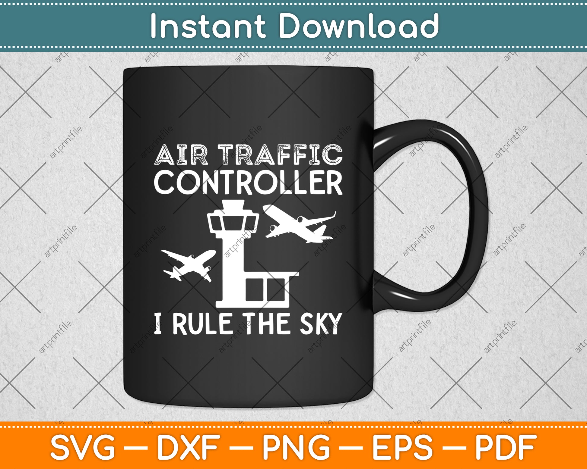 Air Traffic Controller I Rule The Sky Svg Digital Cutting File