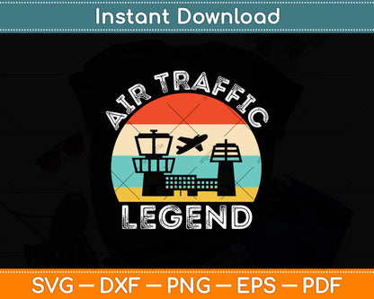Air Traffic Controller Legend Retro Vintage Svg Digital Cutting File