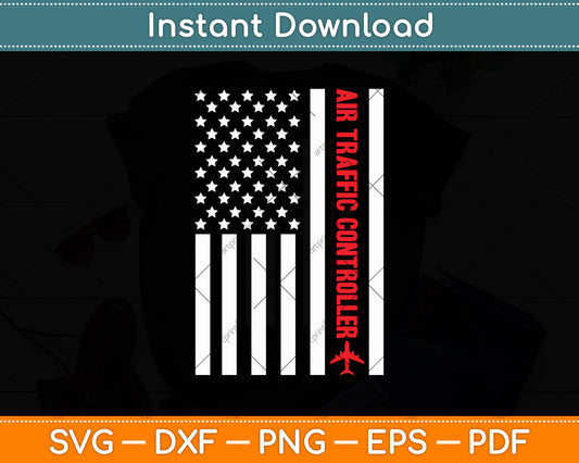 Air Traffic Controller Usa Flag Svg Digital Cutting File