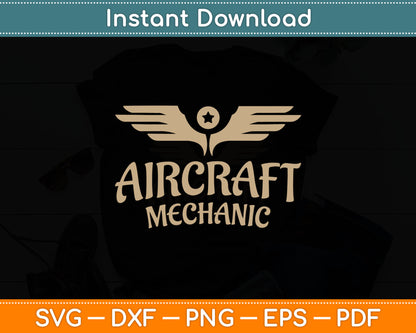 Aircraft Mechanic Aircraft Maintenance Aviation Mechanic Svg Digital Cutting File