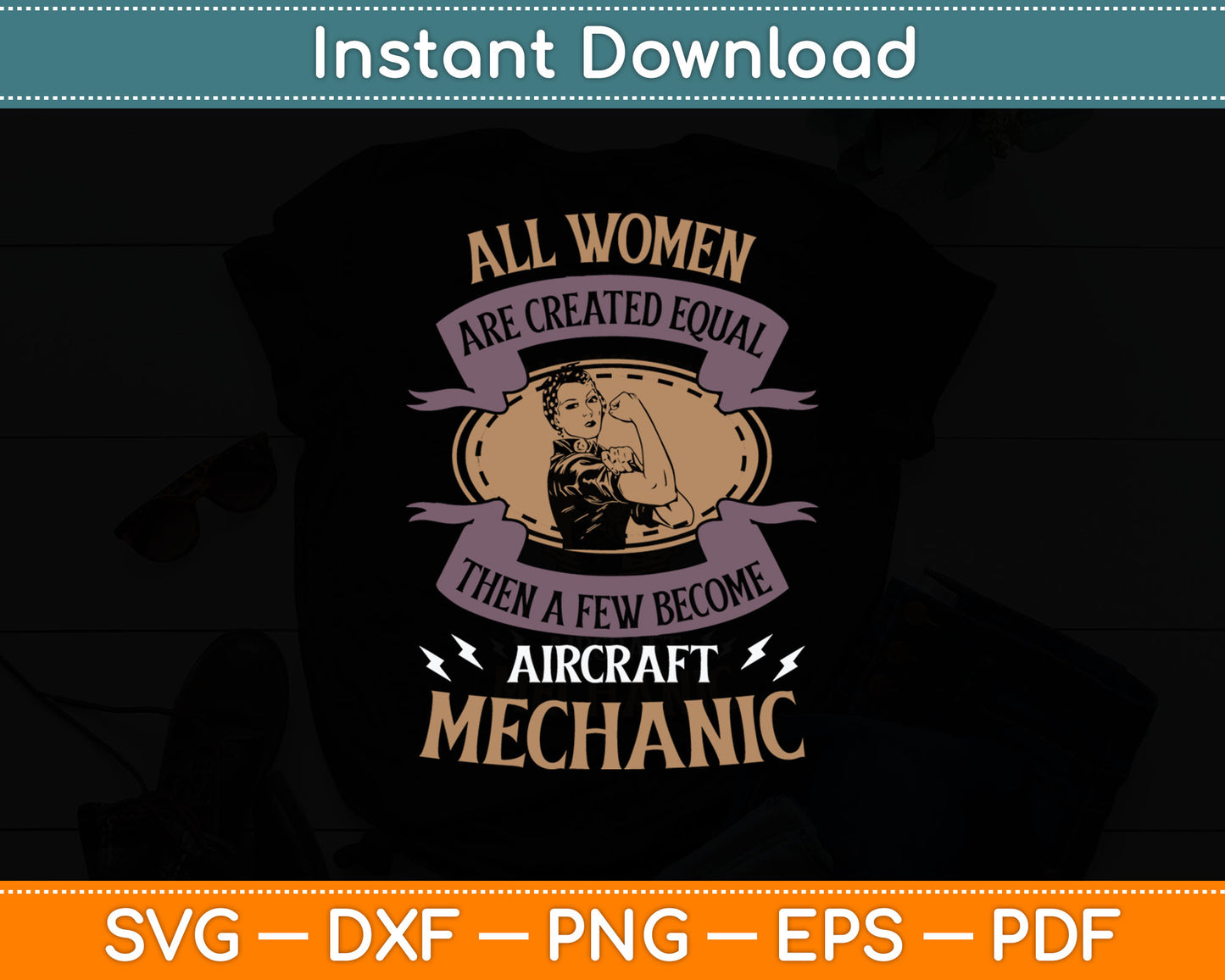Aircraft Mechanic Airplane Aviation Maintenance Tech Svg Digital Cutting File