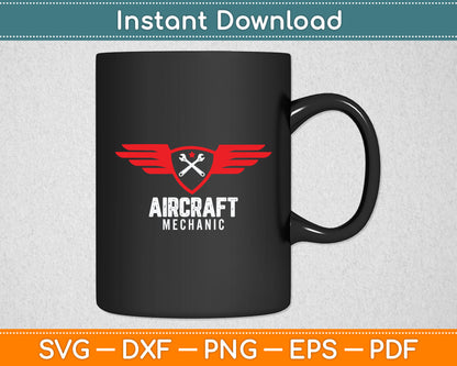 Aircraft Mechanic Maintenance Aviation Technician Svg Digital Cutting File