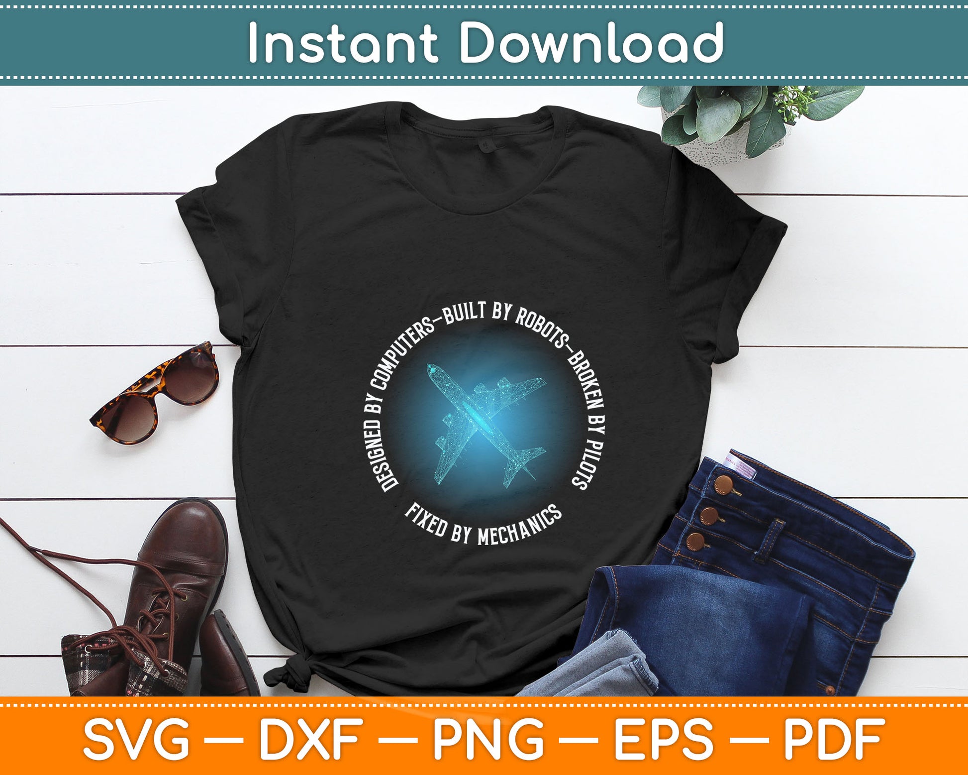 Aircraft Mechanic Technician Svg Digital Cutting File