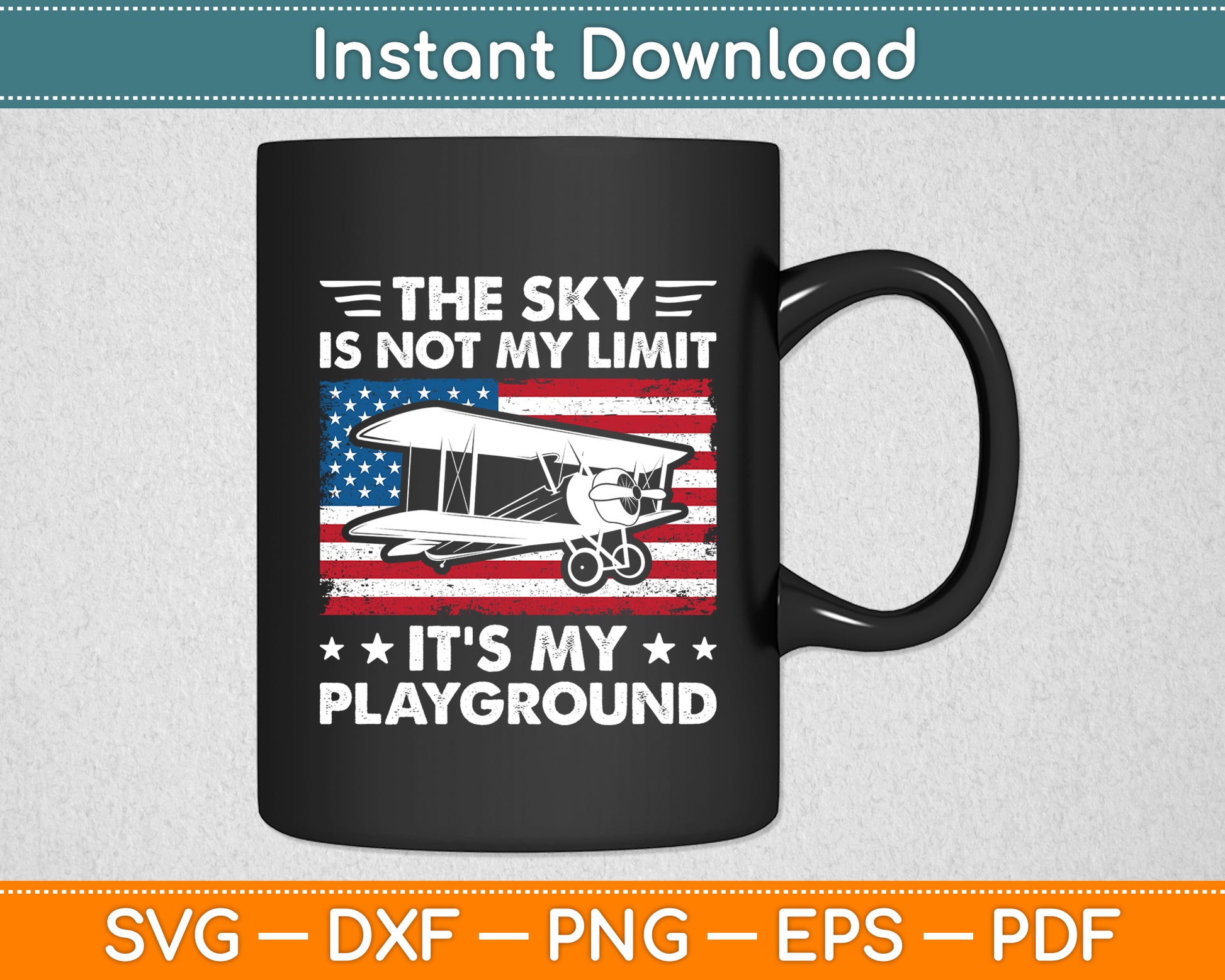The Sky Is Not My Limit It's My Playground Svg Png Dxf Digital Cutting File