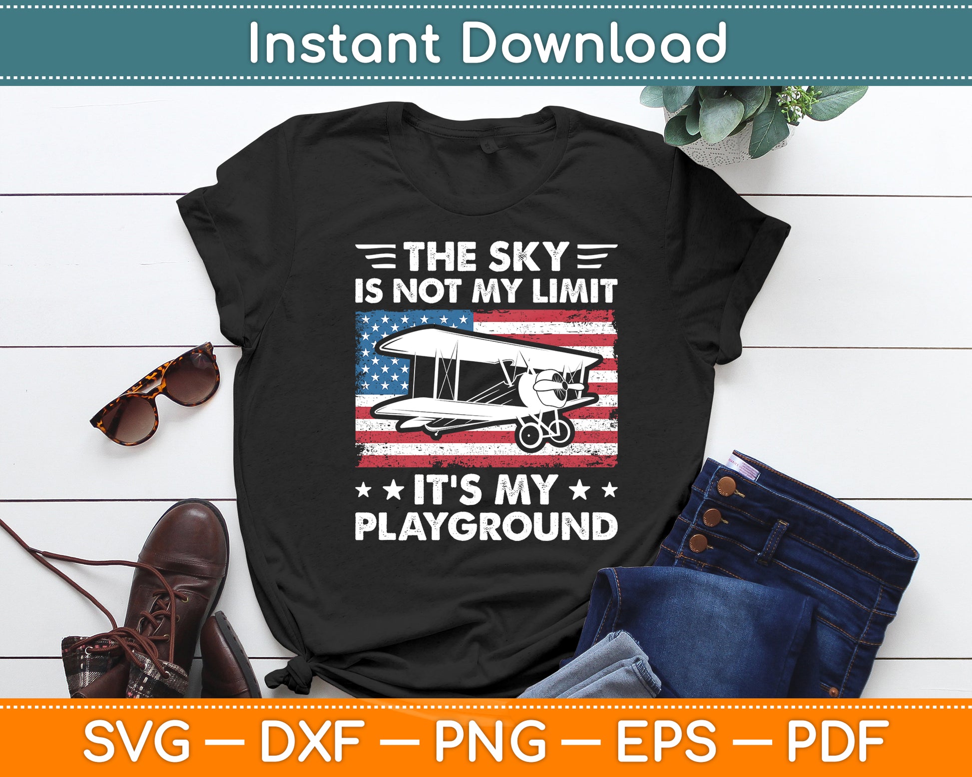 The Sky Is Not My Limit It's My Playground Svg Png Dxf Digital Cutting File