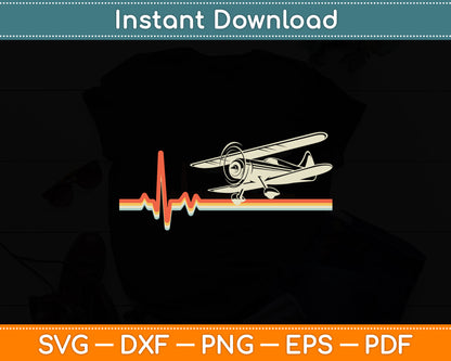 Vintage Retro Airplane Aviation Mechanic Pilot Svg Png Dxf Digital Cutting File
