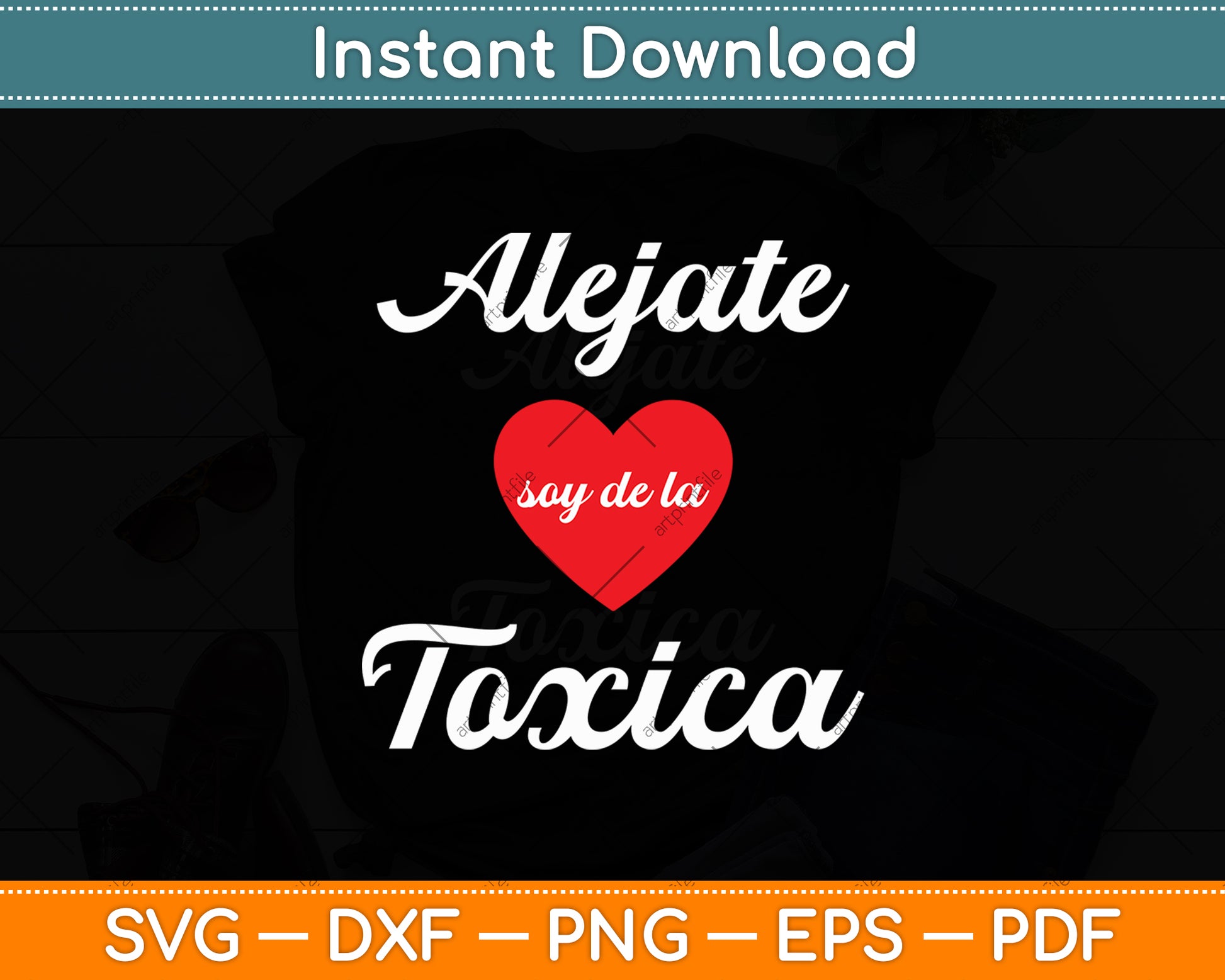 Alejate Soy De La Toxica Funny Svg Digital Cutting File