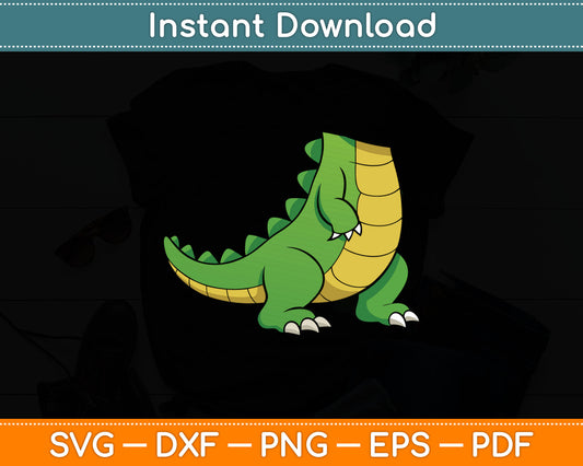Alligator Costume - Gator Crocodile Zoo Animal Lover Svg Digital Cutting File