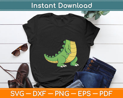 Alligator Costume - Gator Crocodile Zoo Animal Lover Svg Digital Cutting File