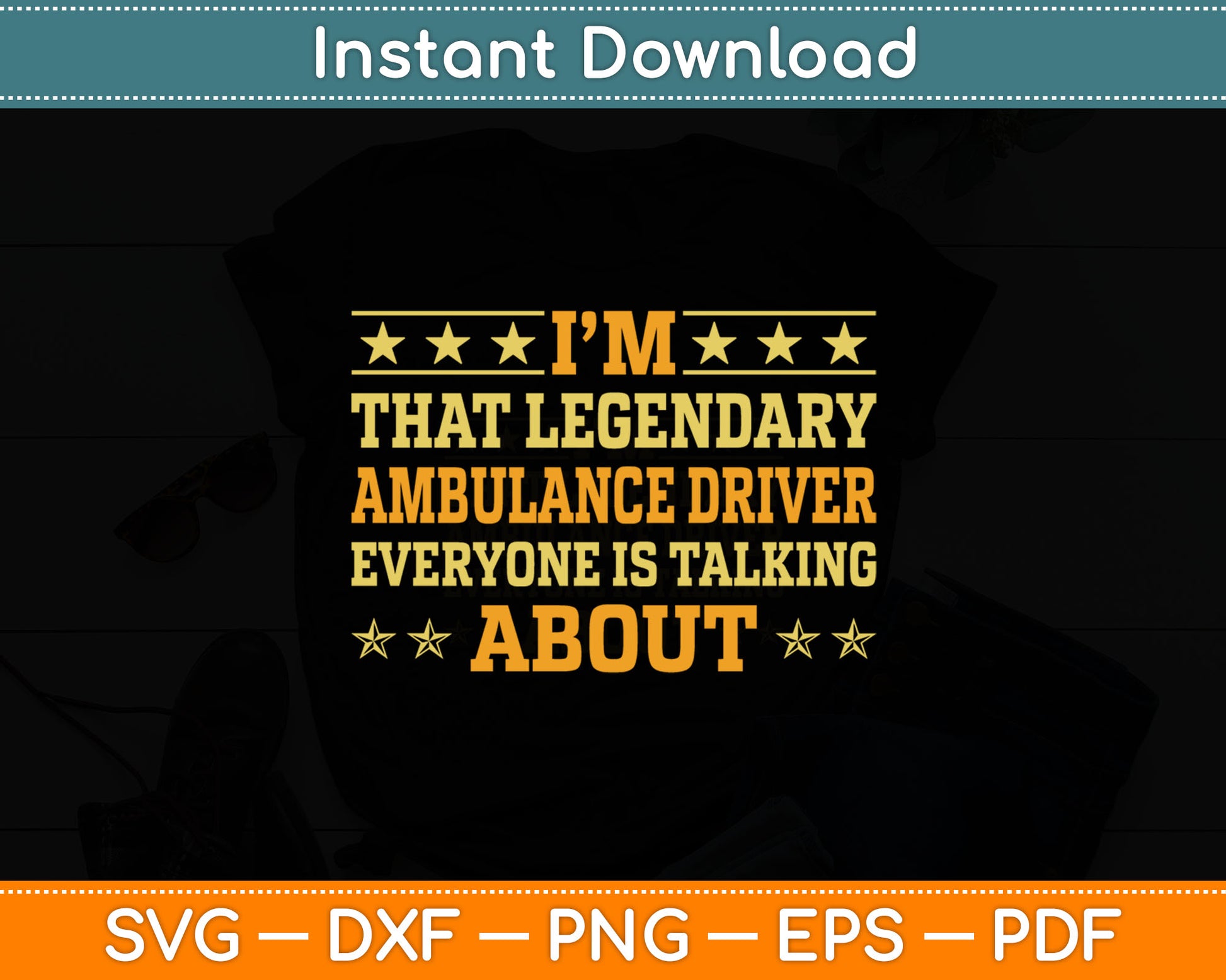 Ambulance Driver Job Title Employee Funny Ambulance Driver Svg Digital Cutting File