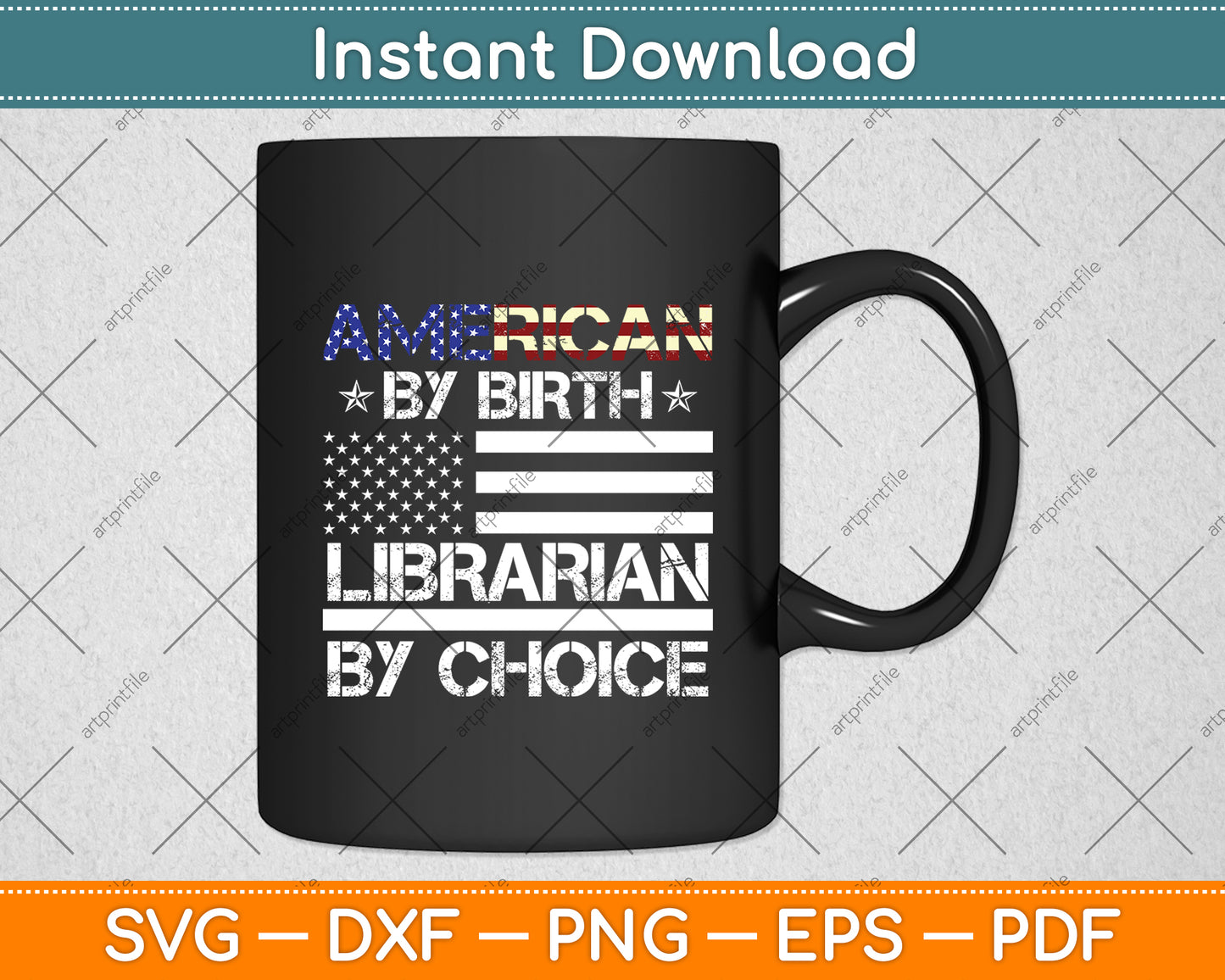 American By Birth Librarian By Choice Svg Digital Cutting File