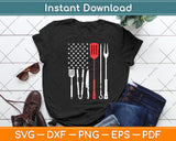 Funny American Flag Grilling Tools BBQ Grill Barbecue Tool Svg Digital Cutting File