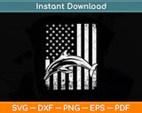 American Flag Beluga Svg Digital Cutting File